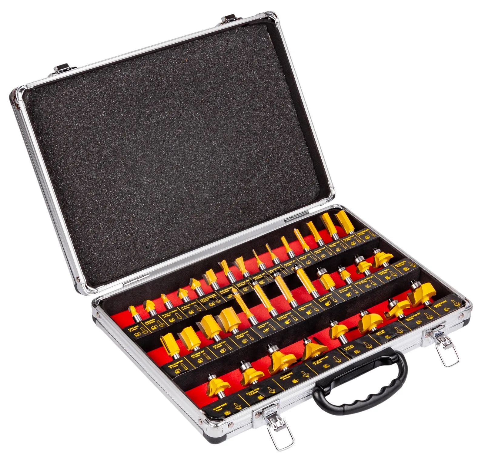 Frezy do drewna kształtowe frezarka 35 sztuk FALON-TECH