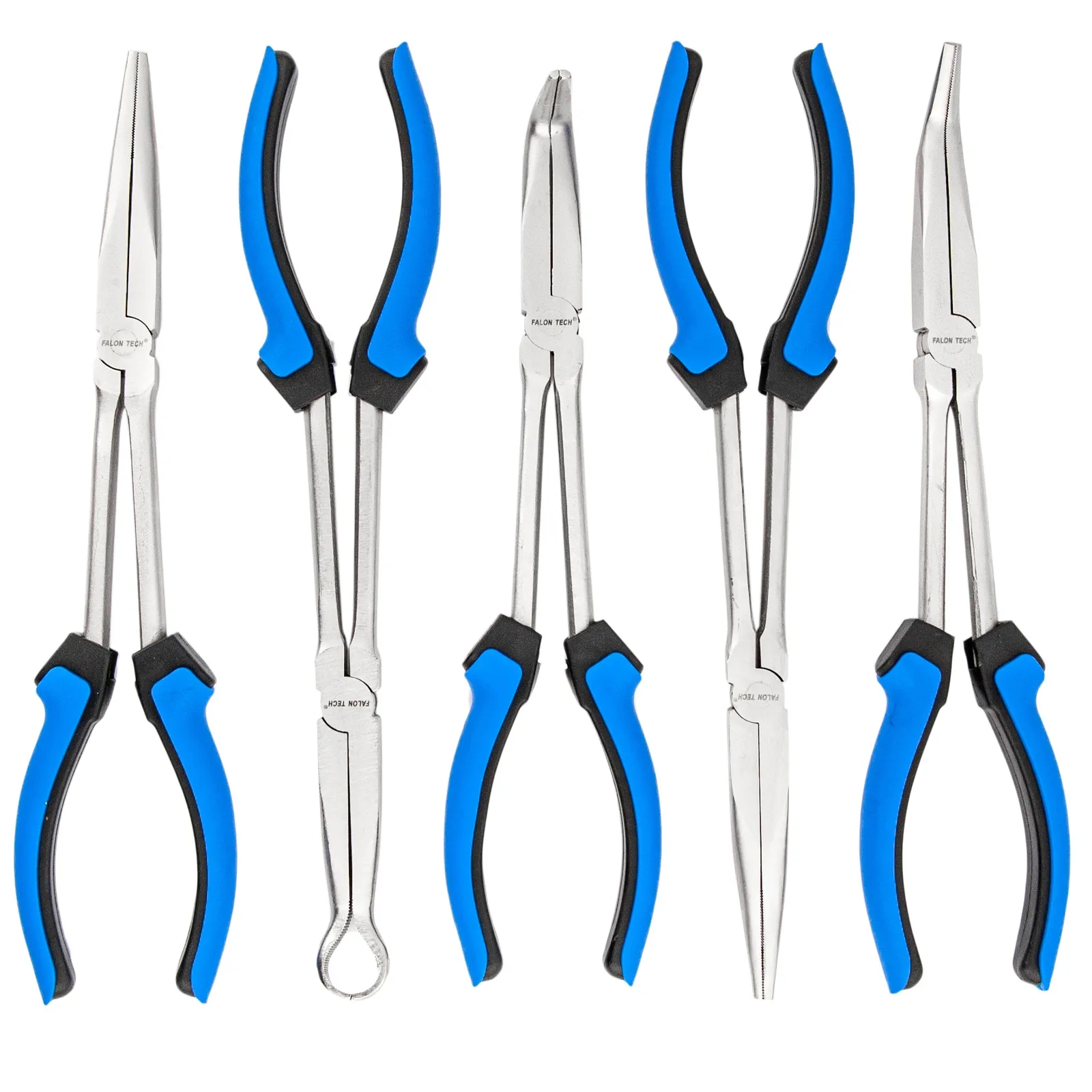 Szczypce Kombinerki Długie wygięte proste kątowe do Przewodów 280mm FALON-TECH