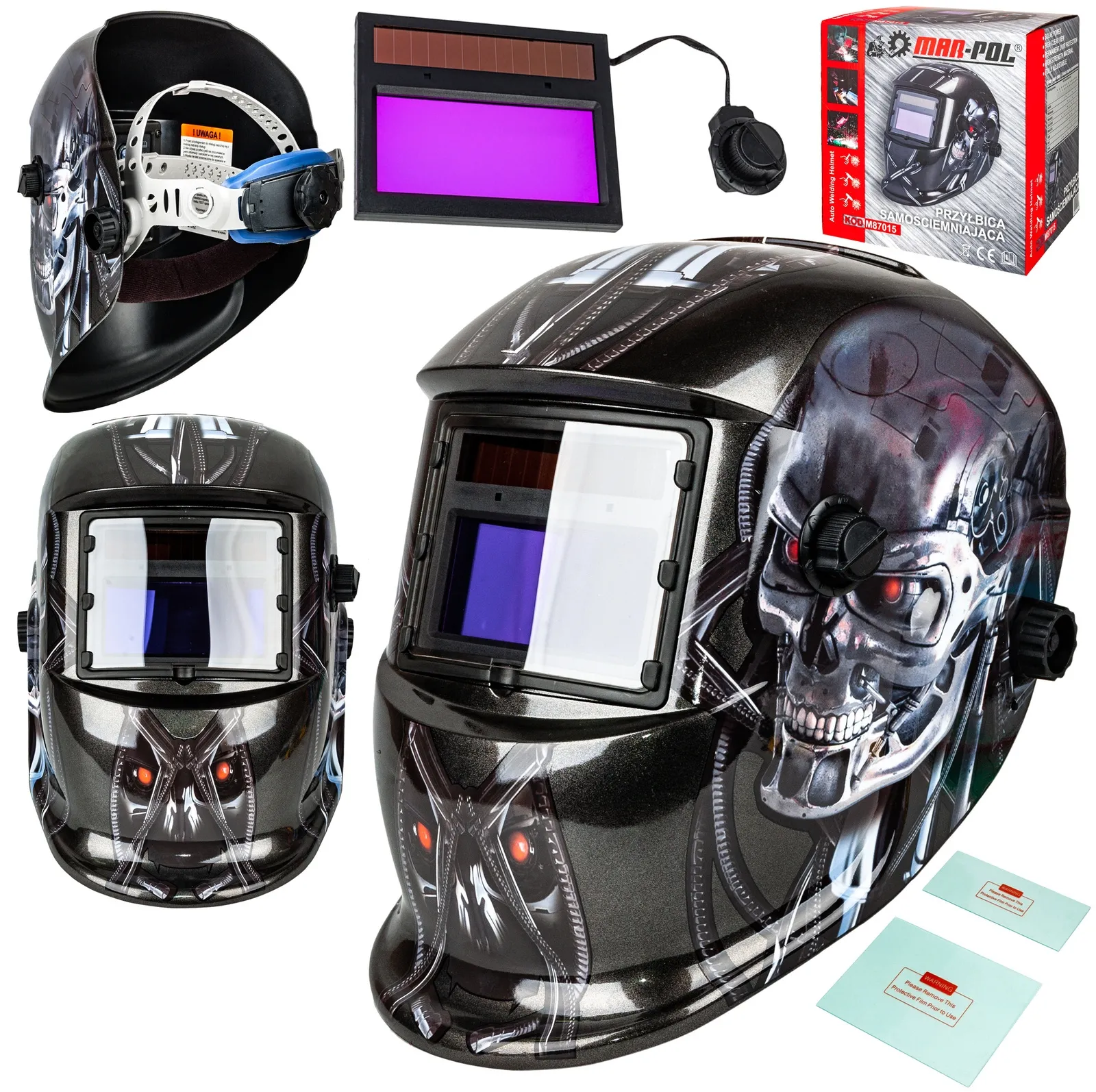 Maska spawalnicza przyłbica samościemniająca Terminator MAR-POL