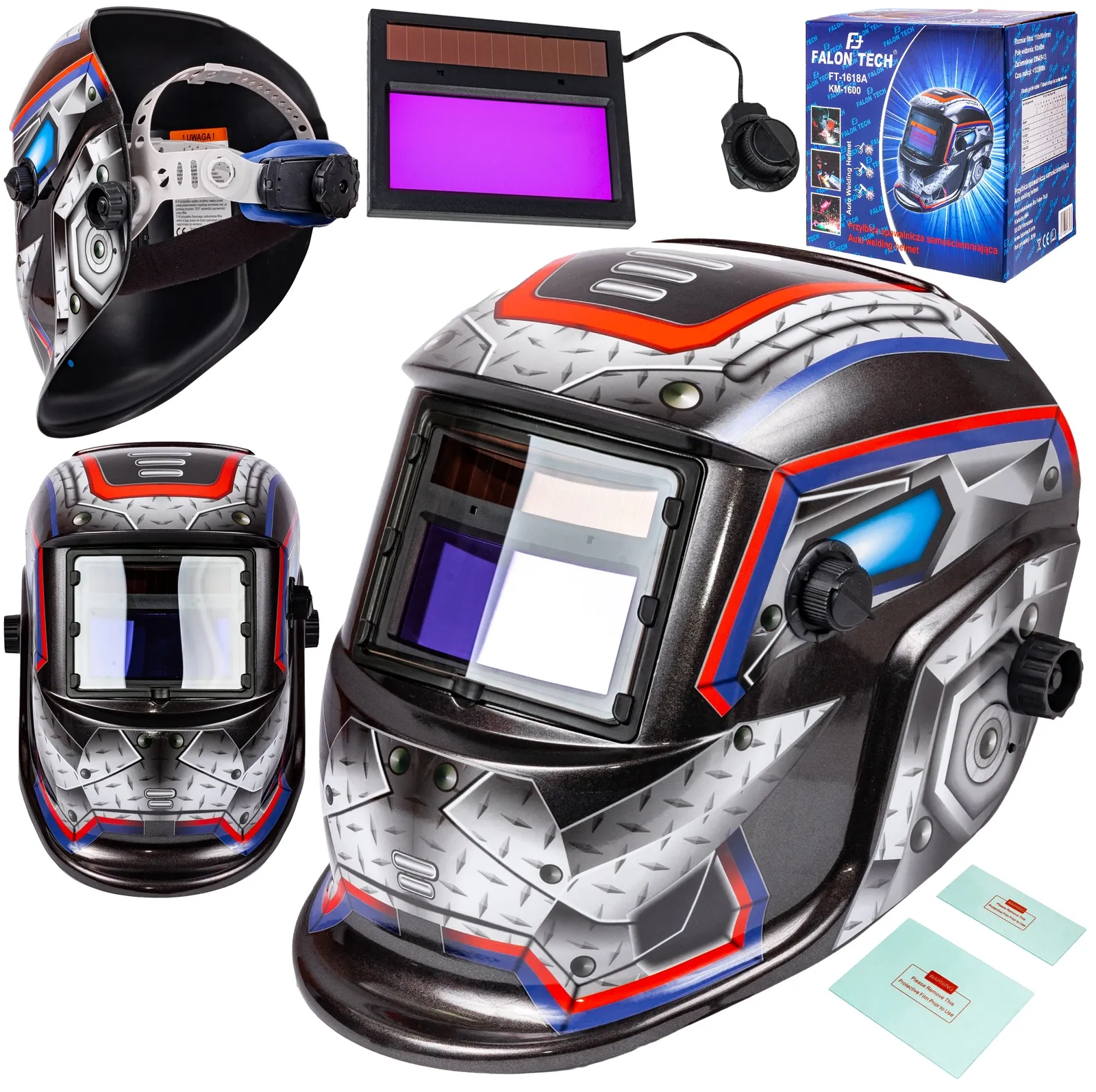 Maska spawalnicza przyłbica samościemniająca Techno Zbroja FALON-TECH