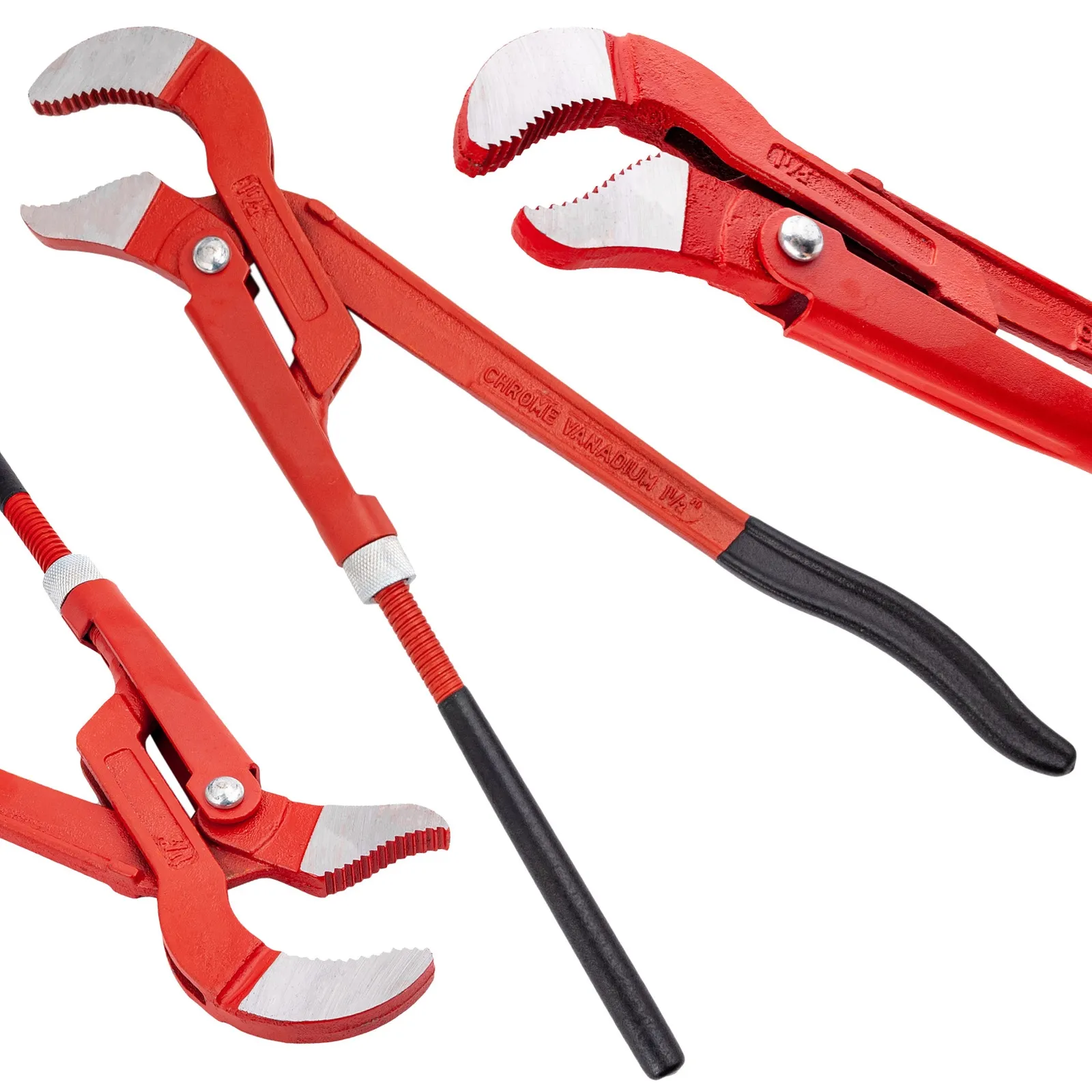 Klucz do rur żaba cęgi 1.5" nastawny szwedzki 40cm MAR-POL