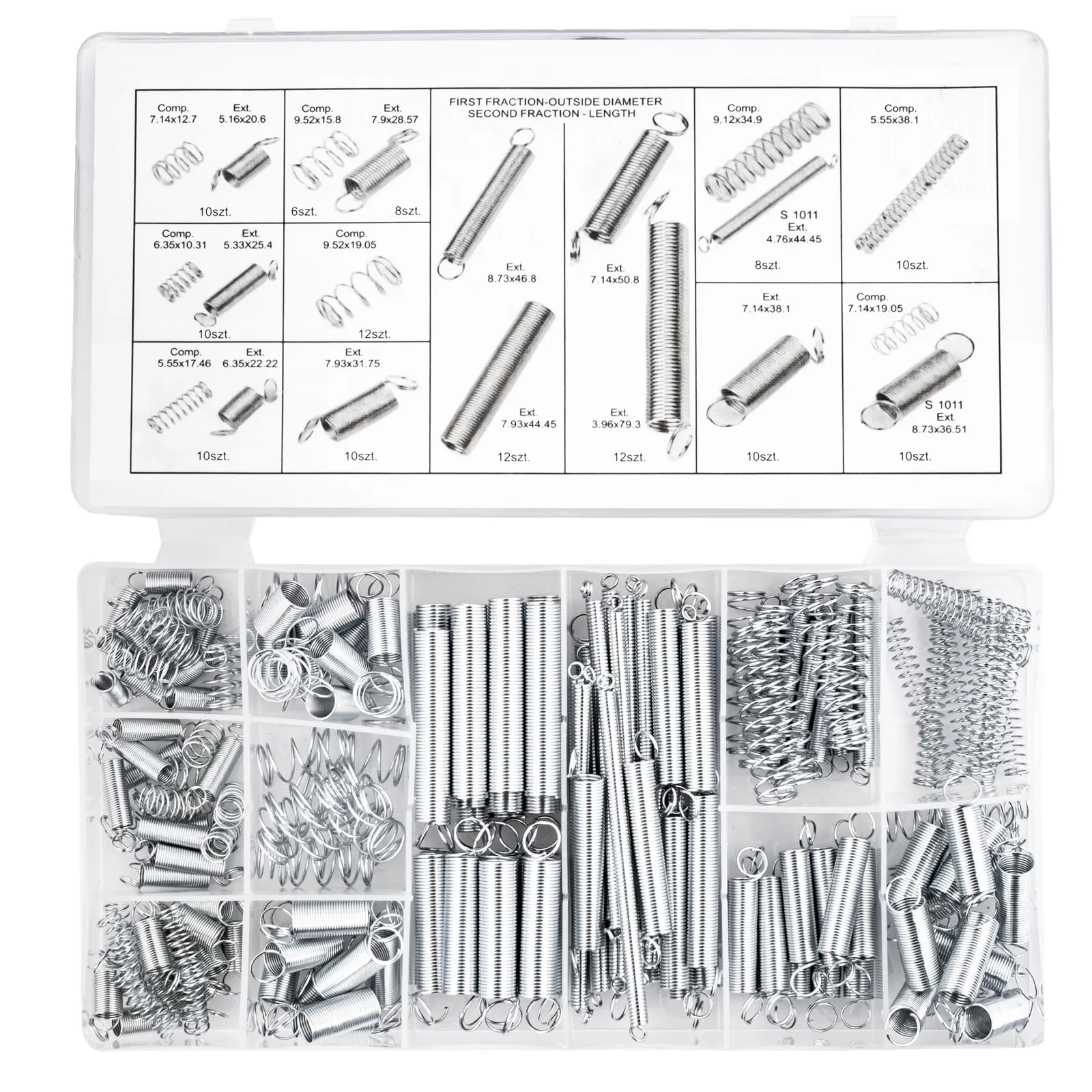 Zestaw sprężynek 200 elementów GEKO