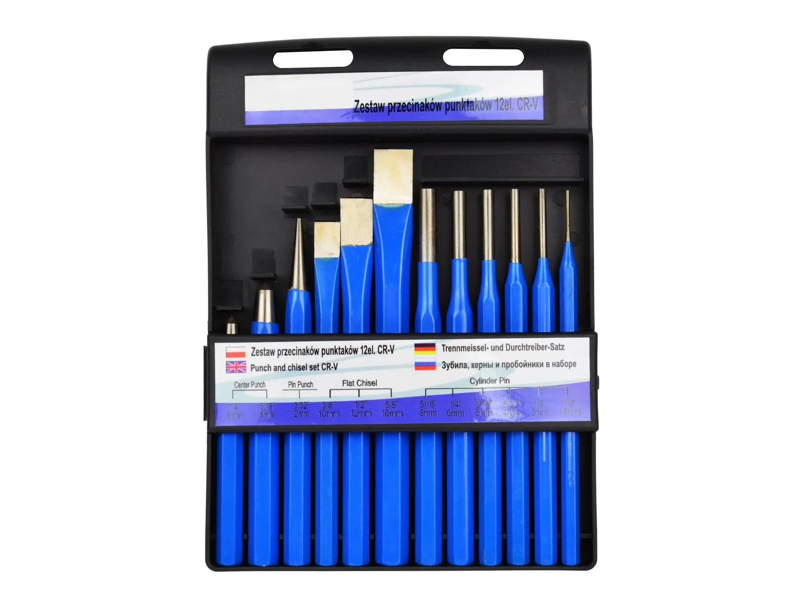 Zestaw Punktaków Wybijaków i Przecinaków 12 el GEKO