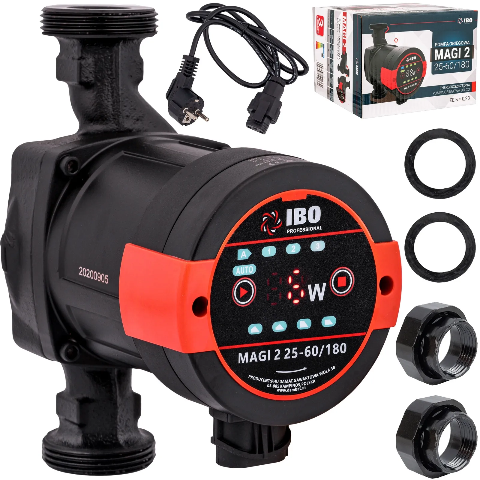 Pompa cyrkulacyjna obiegowa do pieca C.O. MAGI 25-60/180 elektroniczna IBO