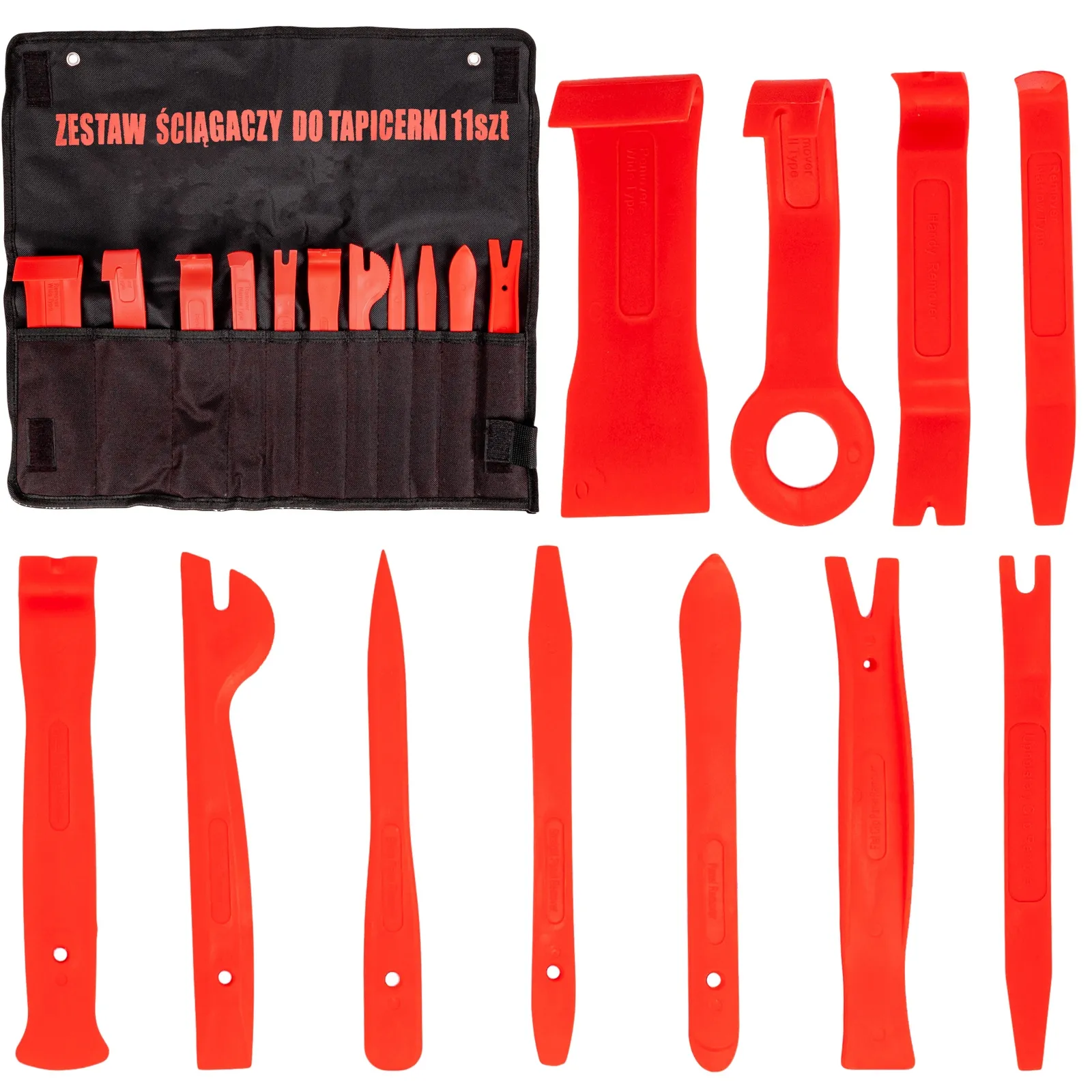 Ściągacze do tapicerki 11 el (zestaw ściągaczy) FALON-TECH