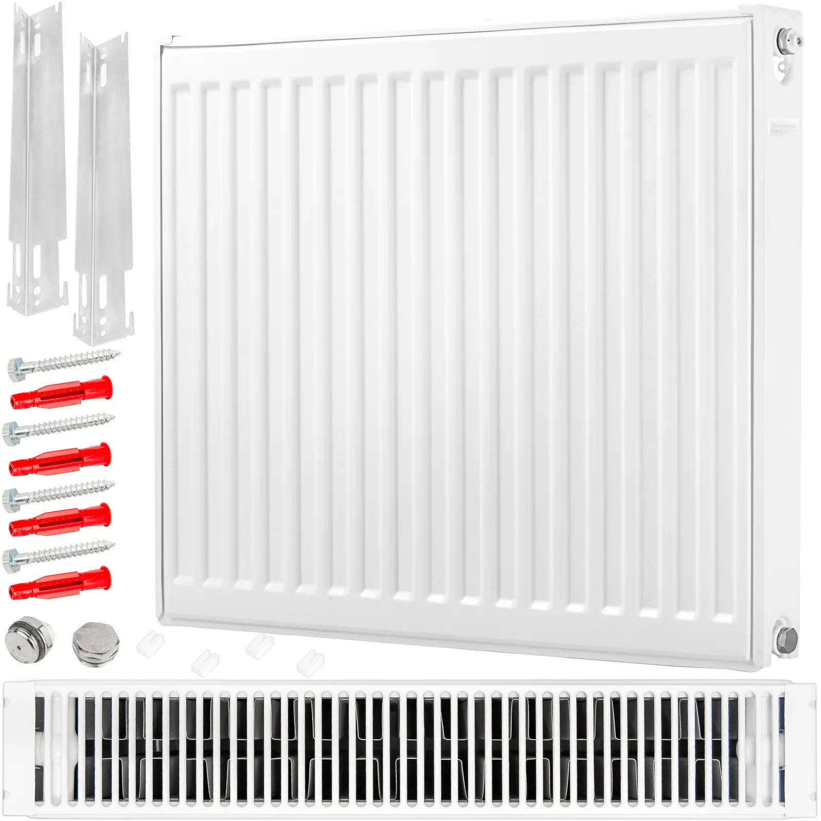 Grzejnik płytowy boczny TYP22 600x800 1667w DIAMOND