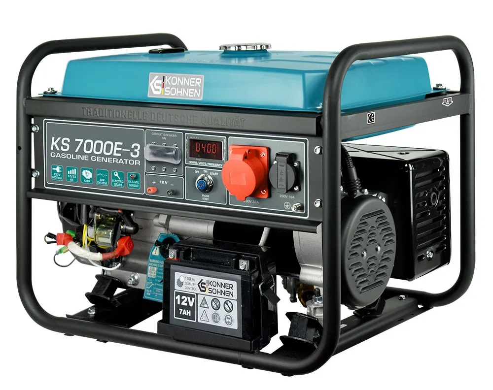 Agregat generator prądu benzynowy KS 7000E-3 5500W 400V Könner & Söhnen KS