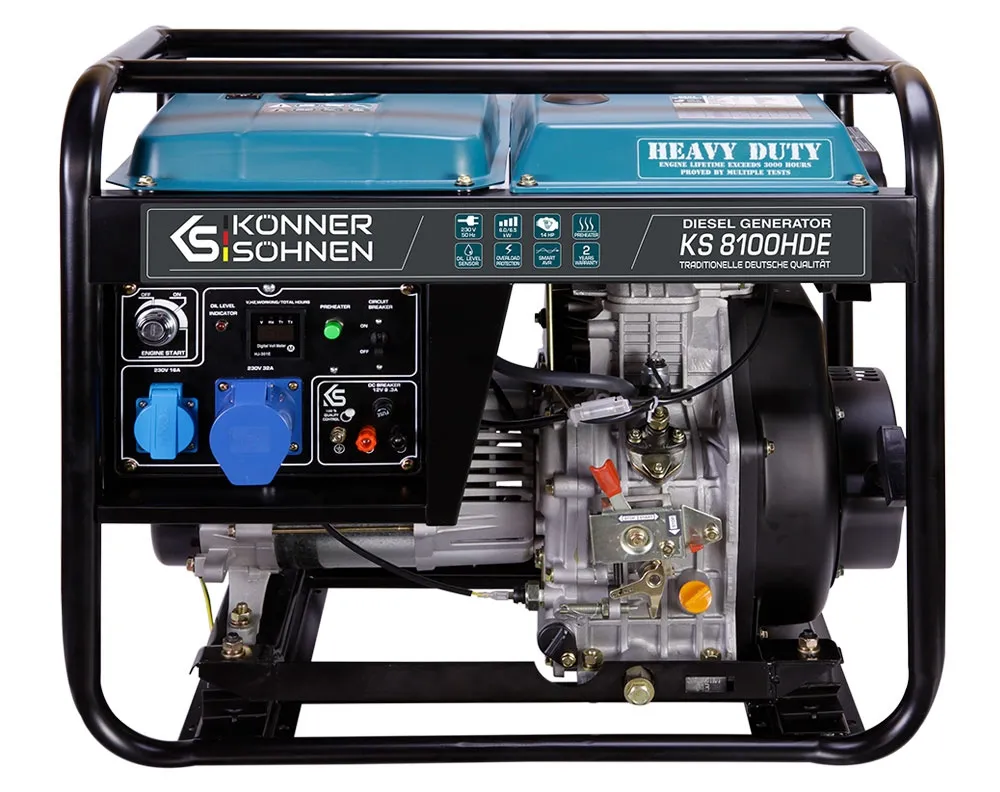 Agregat generator prądu diesel KS 8100HDE (euro V) 6500w Könner & Söhnen KS