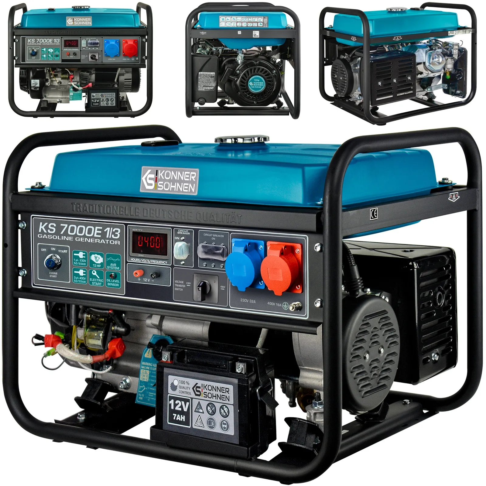 Agregat generator prądu benzynowy KS 7000E 1/3 Könner & Söhnen KS