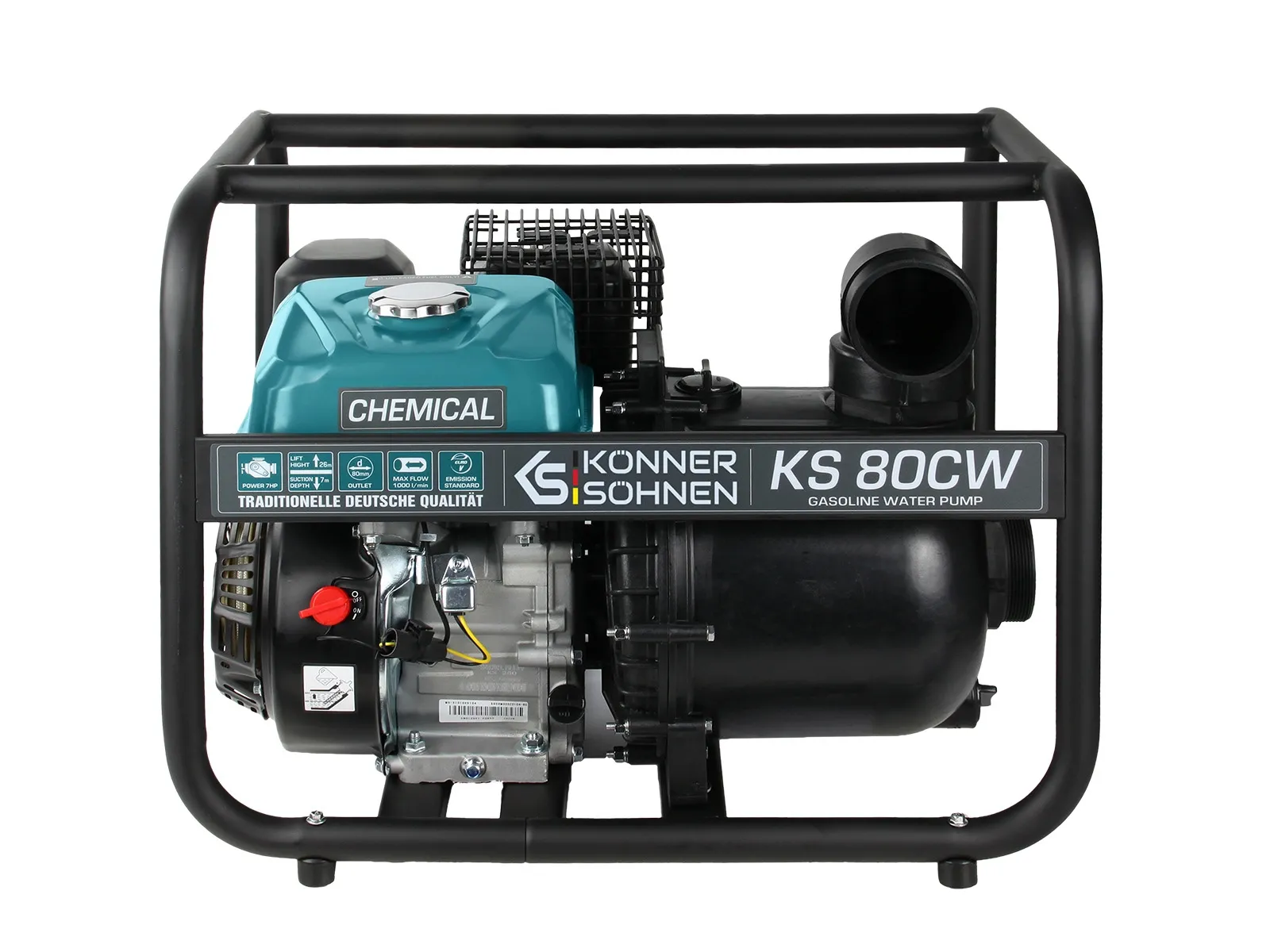 Motopompa do płynów agresywnych pompa 5150W KS 80CW Könner & Söhnen KS