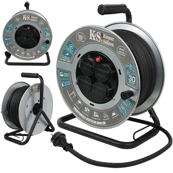 Przedłużacz bębnowy 30 m 4 gniazda KS CR-30M Könner&Söhnen KS