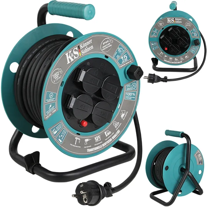 Przedłużacz bębnowy 15 m 4 gniazda KS CR-15M Könner&Söhnen KS