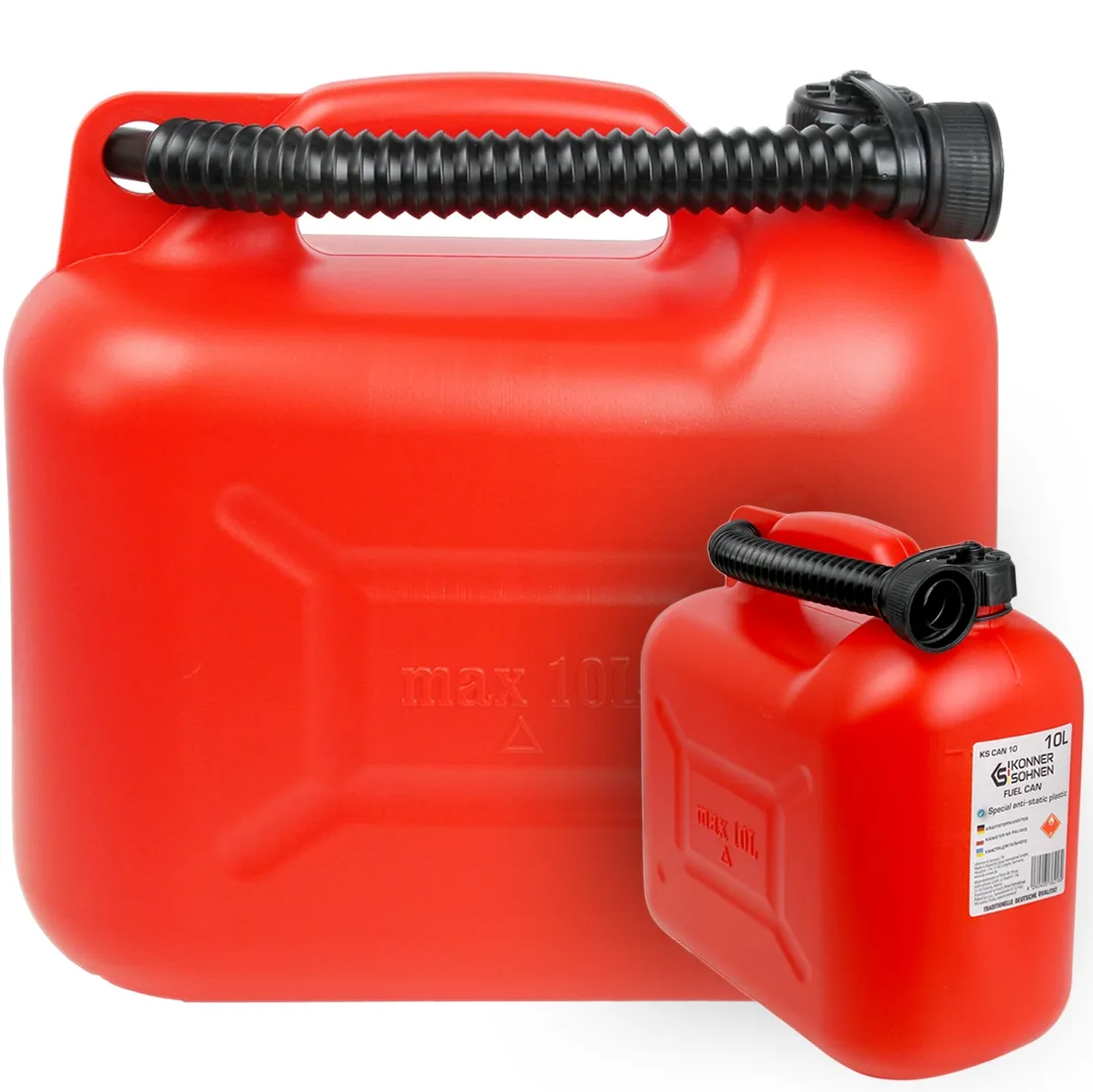 Kanister pojemnik na benzynę paliwo atestowany 10L Könner&Söhnen KS