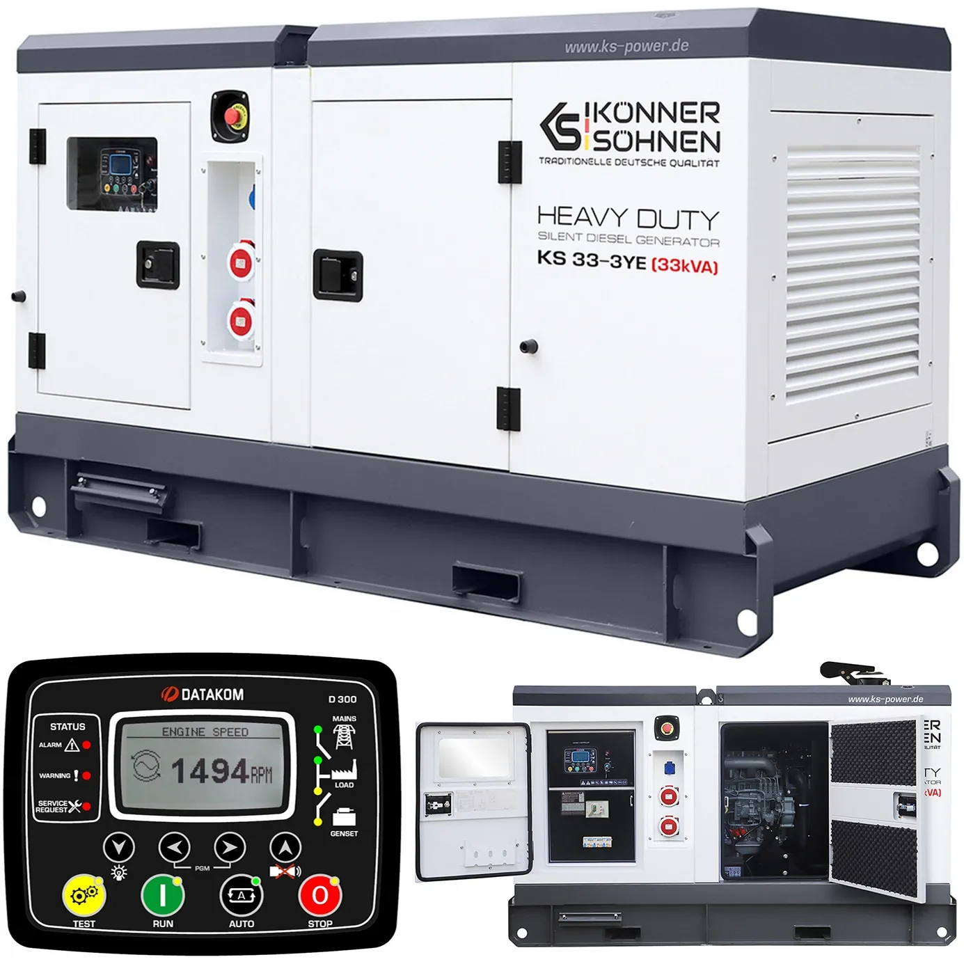 Agregat generator prądu stacja diesel KS 33-3YE Könner & Söhnen KS