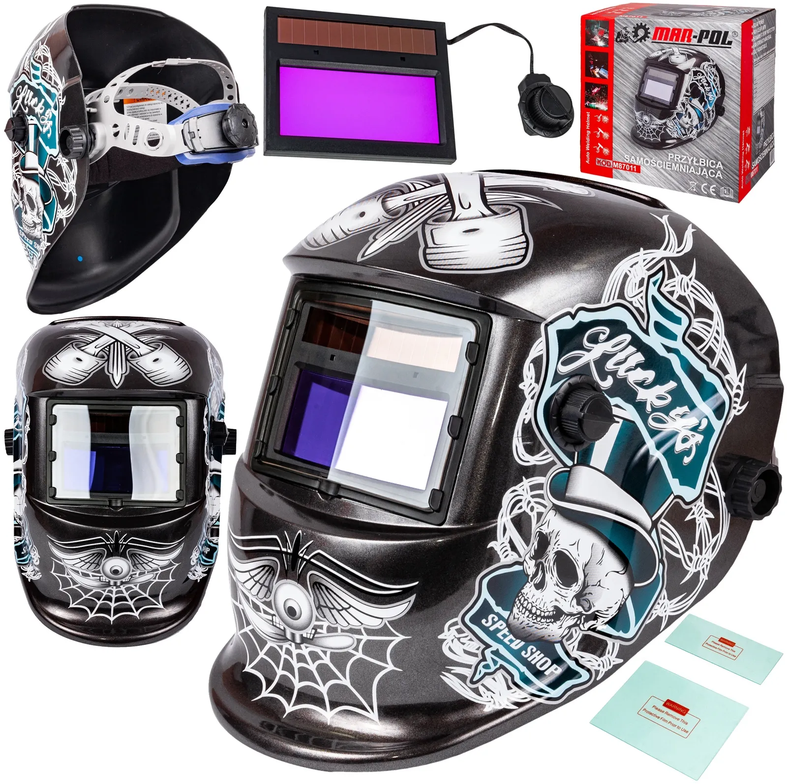 Maska spawalnicza przyłbica samościemniająca Pajęczyna MAR-POL