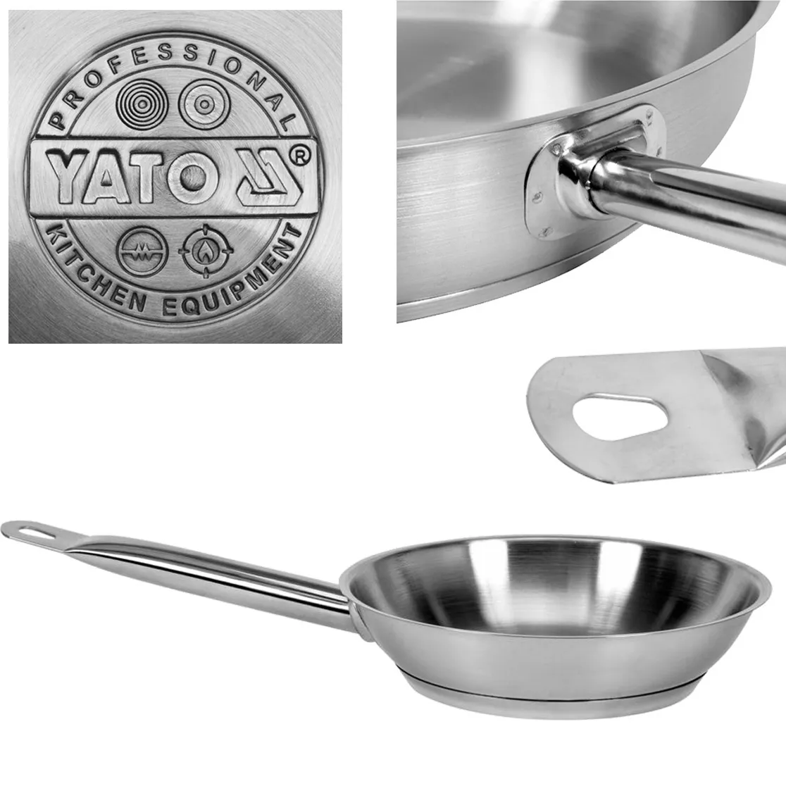 Patelnia gastronomiczna indukcja gaz pro 20 cm TOYA YG-00101 YATO