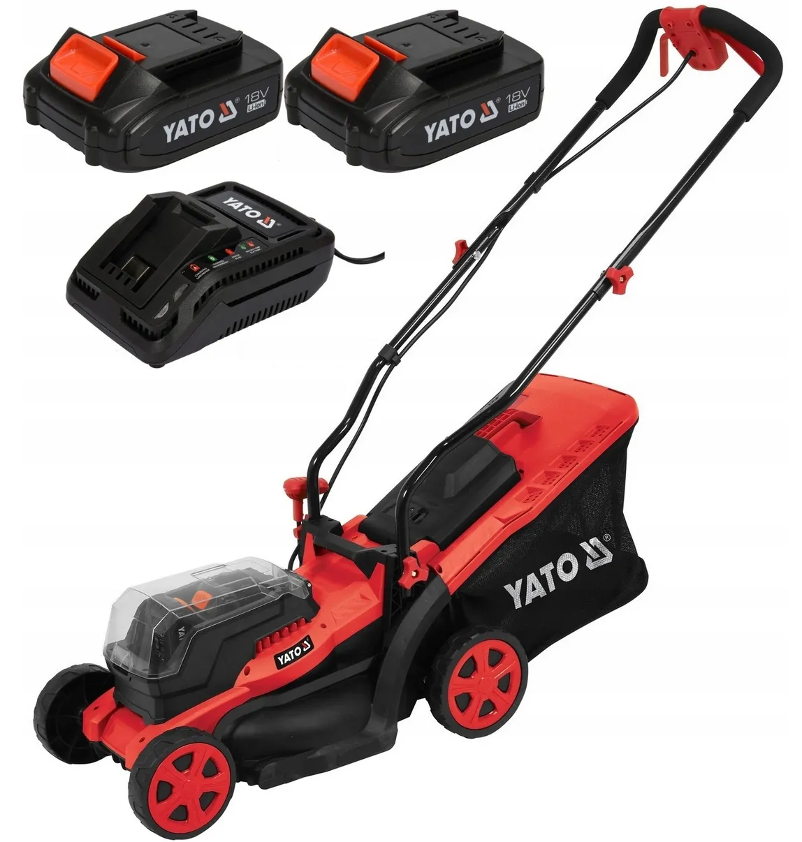 Kosiarka ogrodowa do trawy akumulatorowa 36V 2x2Ah 34cm YT-85220 YATO
