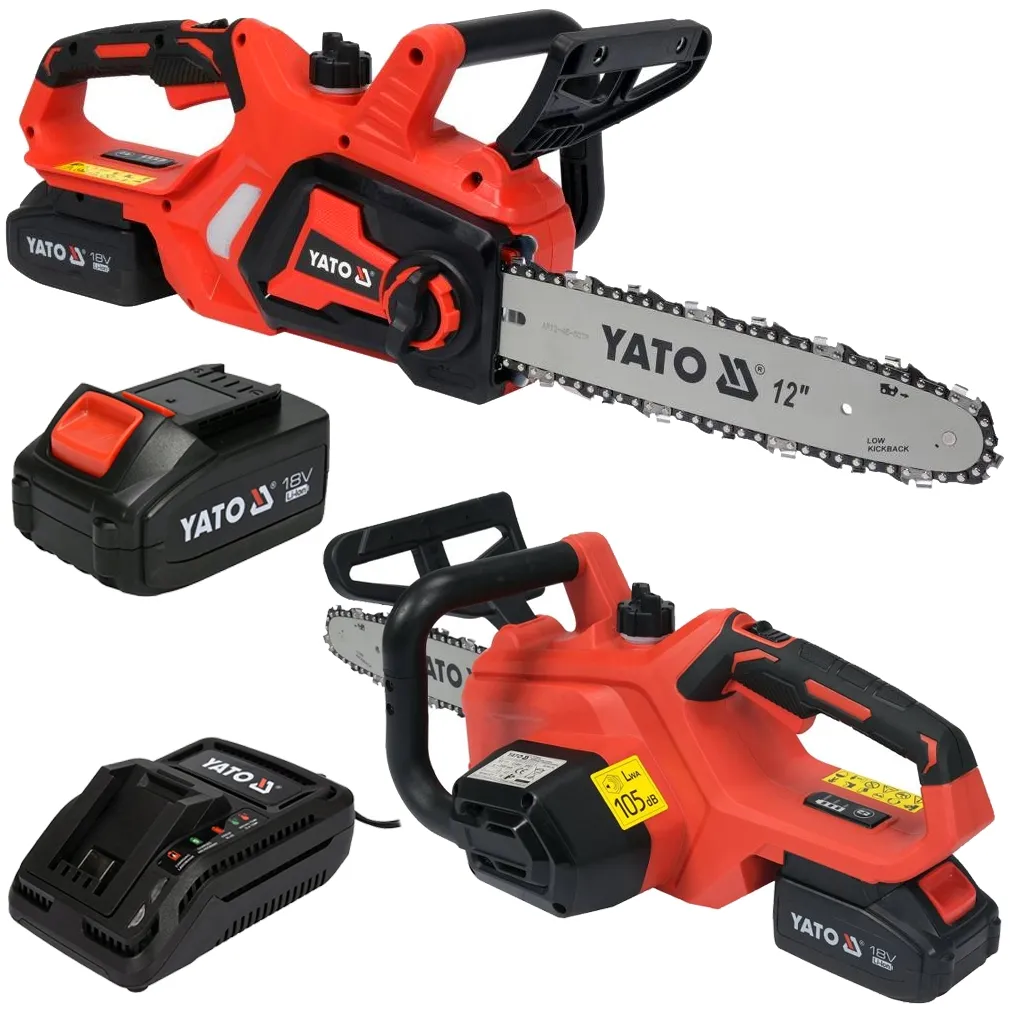 Piła akumulatorowa pilarka łańcuchowa ładowarka 12" 18v 4Ah YT-828137 YATO
