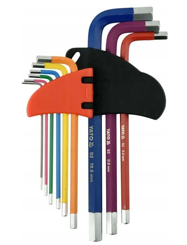 Klucze imbusowe imbusy hex 1.5-10 mm 9 szt YT-05631 YATO