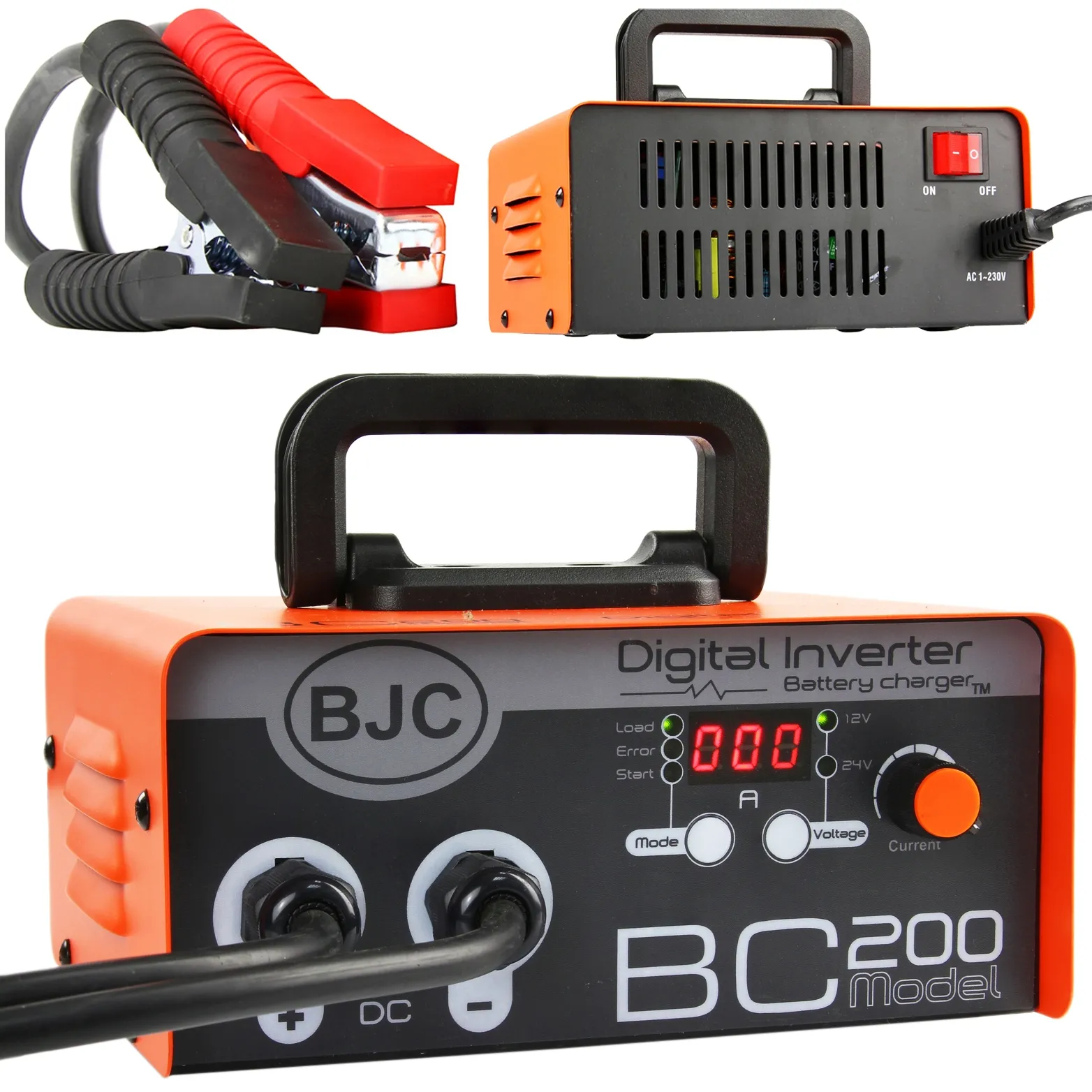 Ładowarka akumulatora prostownik inwertorowy z rozruchem 200A 12V 24V BJC