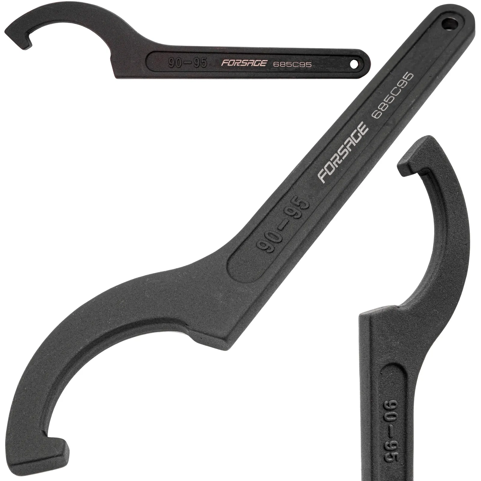 Klucz hakowy z noskiem do nakrętek 90-95 mm FORSAGE