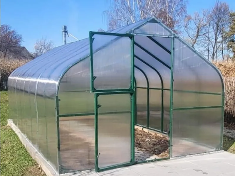 Szklarnia ogrodowa poliwęglan premium plus 300x400 12m2 kolor zielony PTF