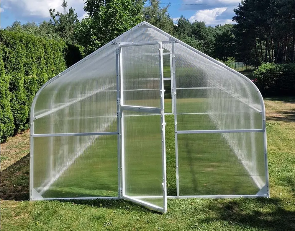 Szklarnia ogrodowa poliwęglan premium plus 300x600 18m2 kolor biały PTF
