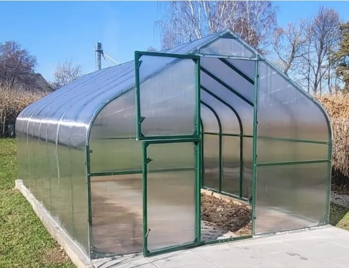 Szklarnia ogrodowa poliwęglan premium plus 300x600 18m2 kolor zielony PTF