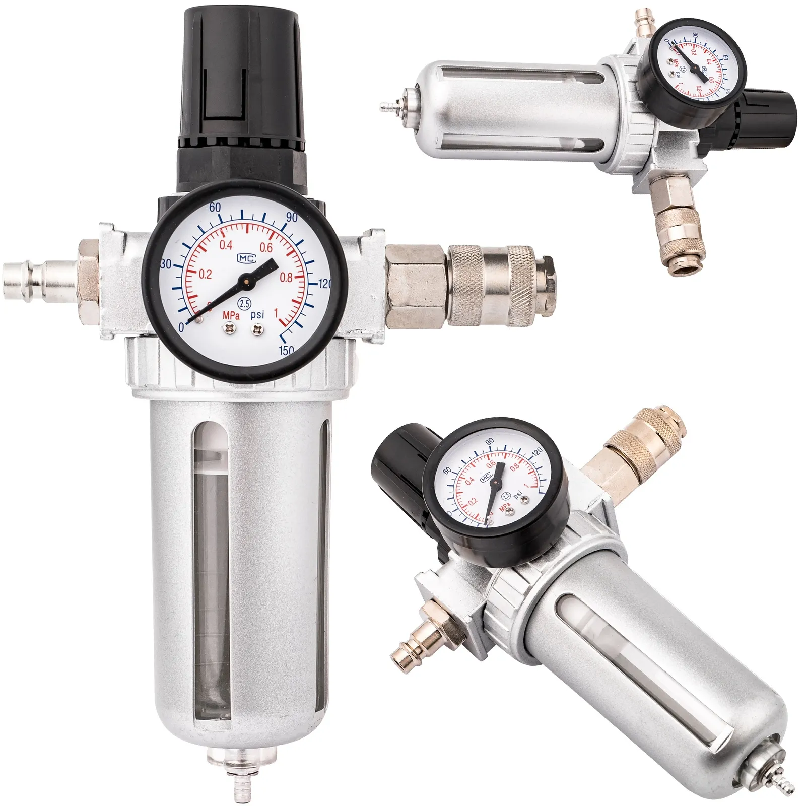 Reduktor ciśnienia filtr odwadniacz odolejacz 1/2" urządzeń pneumatycznych FALON-TECH