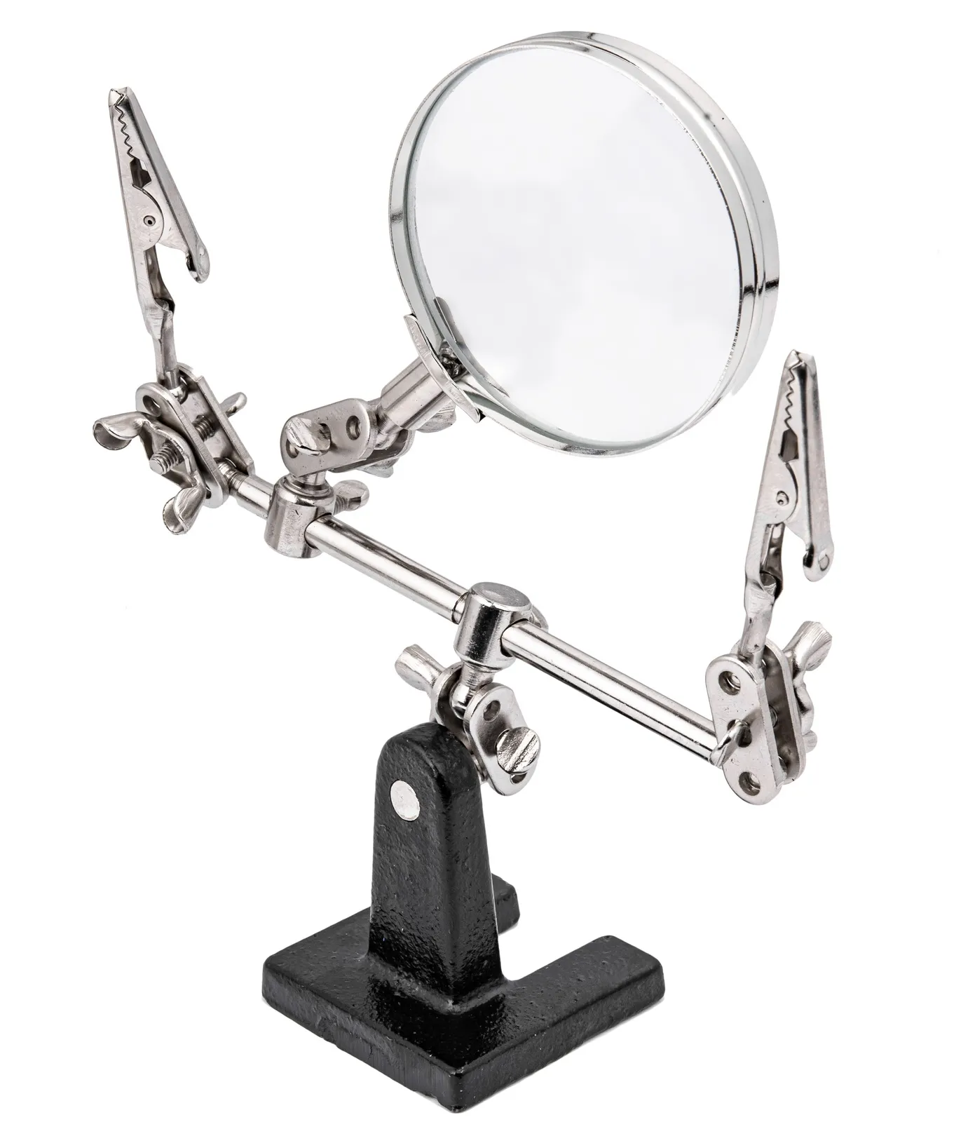 Uchwyt do prac precyzyjnych typu "trzecia ręka" z lupą GEKO