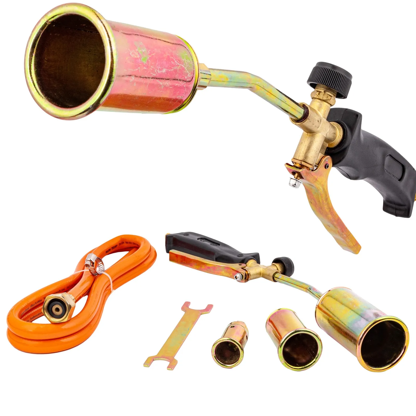 Palnik gazowy do opalania 3 dysze dekarski papy FALON-TECH