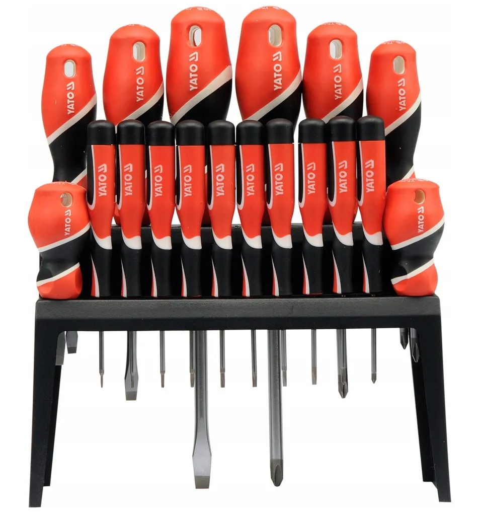 Zestaw śrubokrętów wkrętaków z magnesem 18 szt YT-25982 YATO