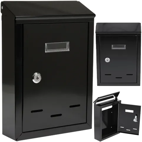 Skrzynka na listy pocztowa euroskrzynka 285x200x60 mm czarna VOREL YATO