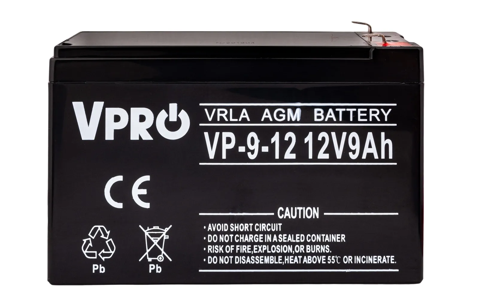 Akumulator AGM VRLA V-PRO 12V 9Ah Bezobsługowy VOLT POLSKA