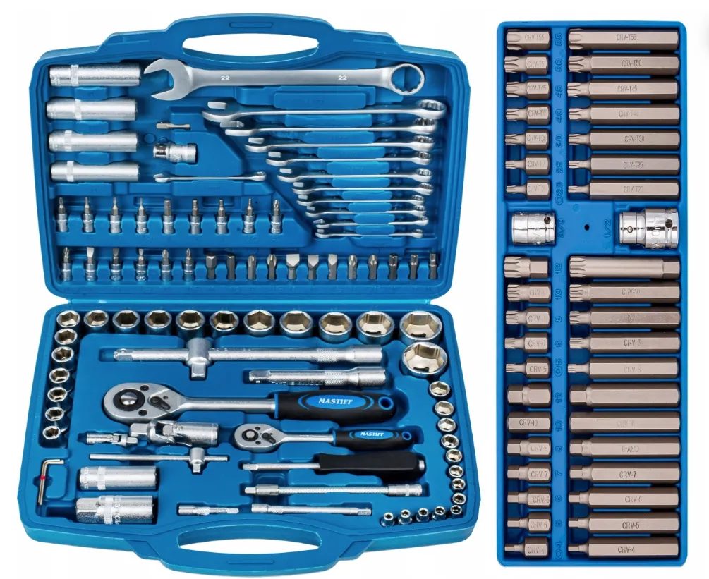 Zestaw narzędziowy kluczy nasadowych klucze nasadowe bity nasadki 134el FALON-TECH