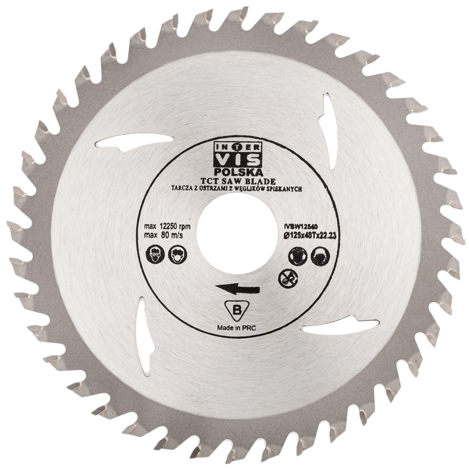 Tarcza widiowa do drewna widia do piły pilarki 125 mm x 22,2 x 40 T FALON-TECH