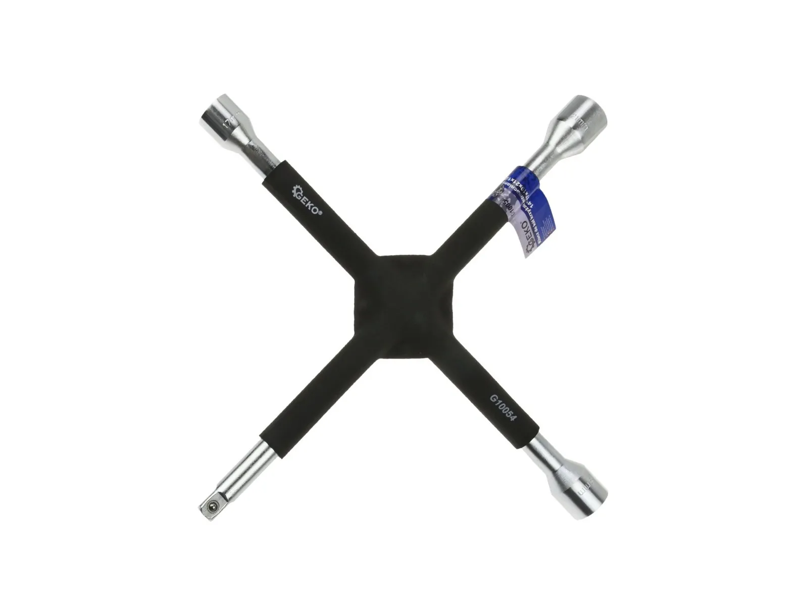 Klucz krzyżak do odkręcania kół 17-19-21 mm GEKO
