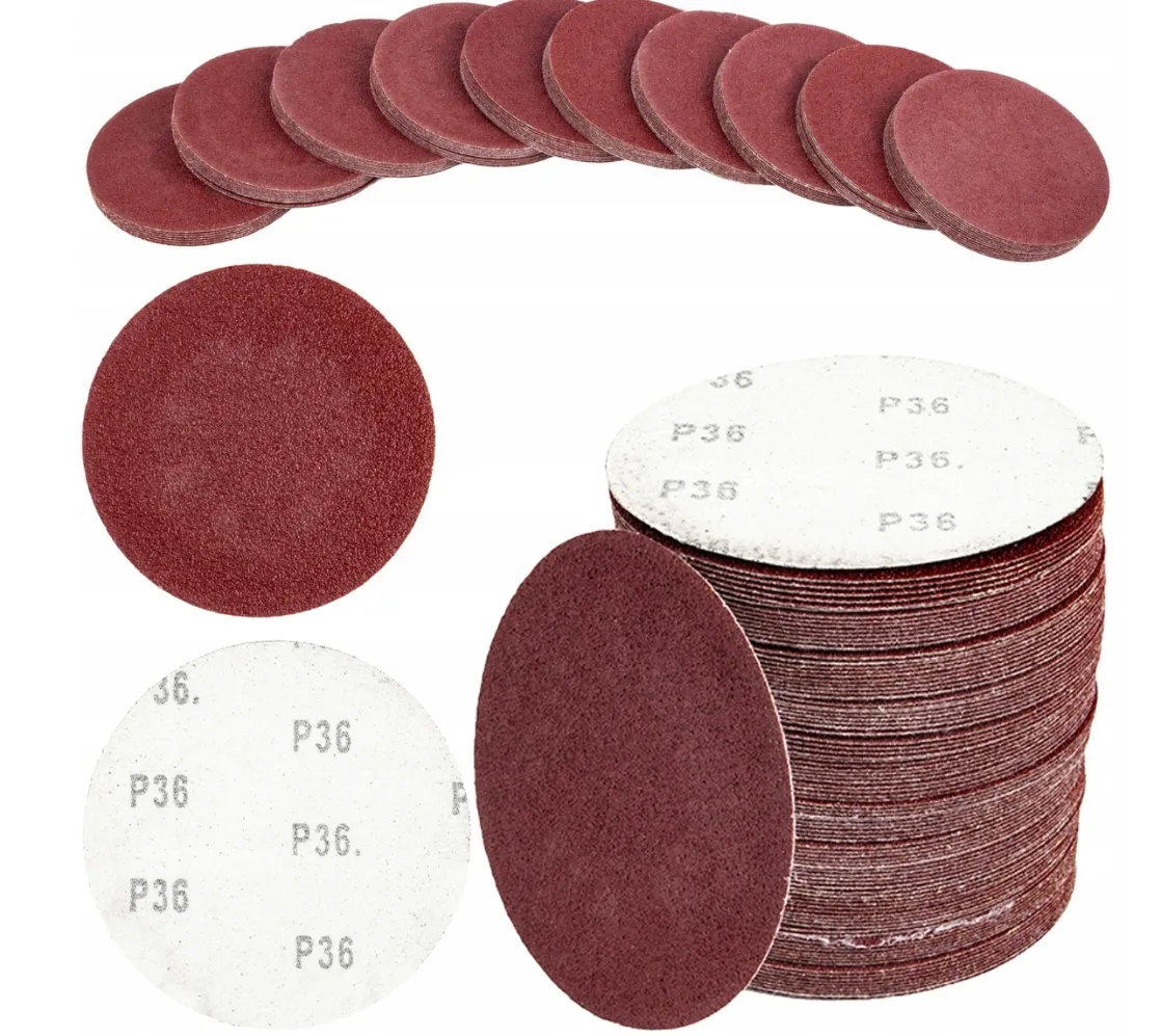 Papier ścierny na rzep krążek dysk 125mm P36 100szt FALON-TECH