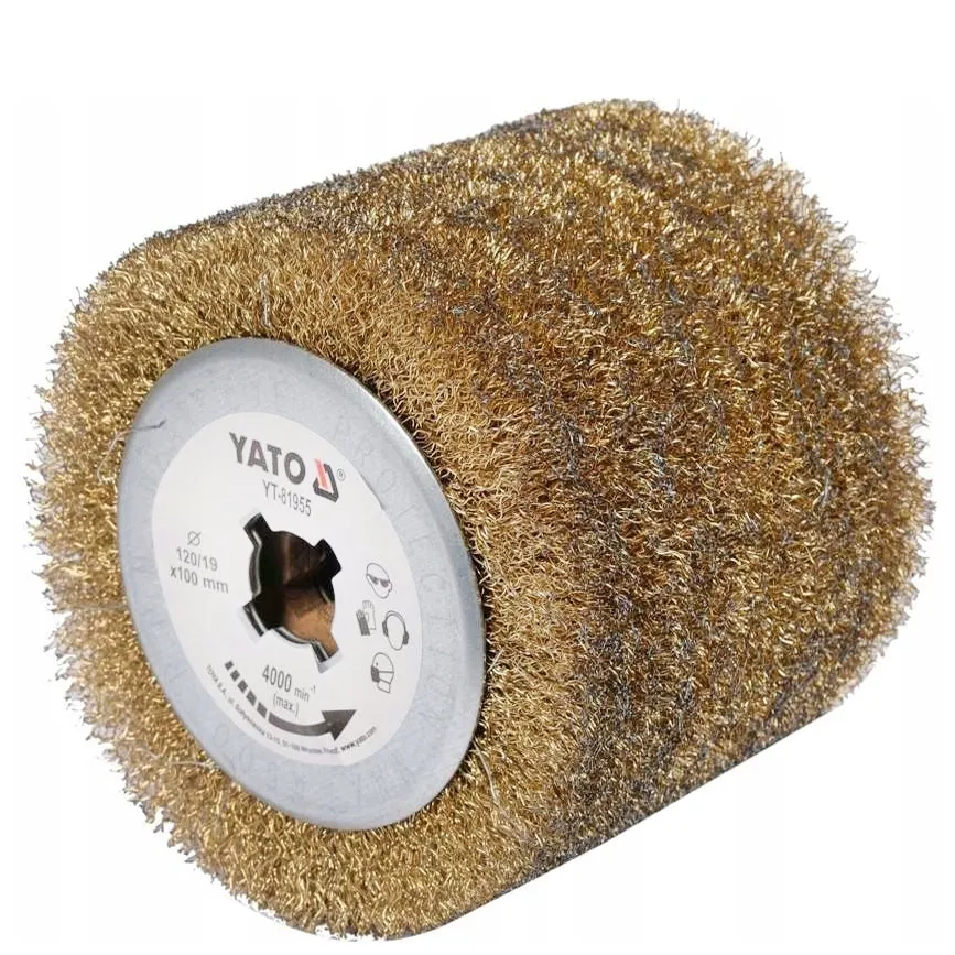 Ściernica walcowa druciana szczotka do satyniarki satynowania z drutu YATO