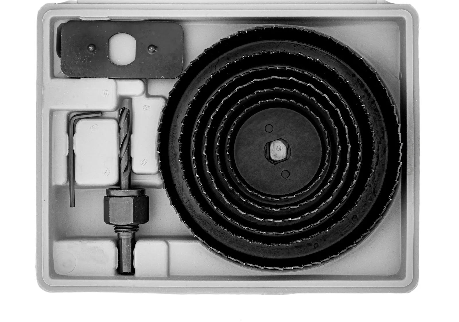 Otwornice do drewna koronkowe 51-102 mm 8 elementów GEKO