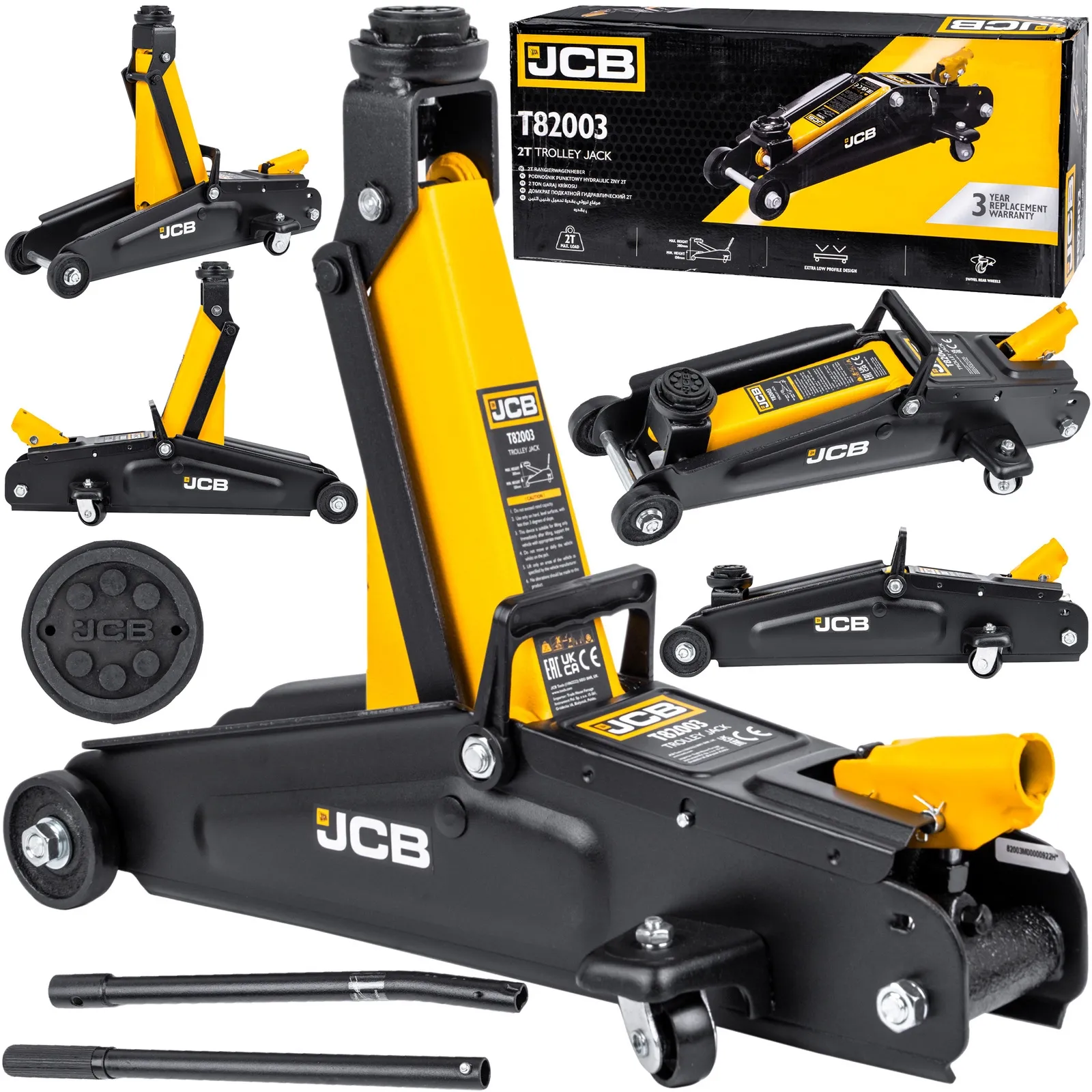 Podnośnik warsztatowy hydrauliczny 2T 130-380mm JCB