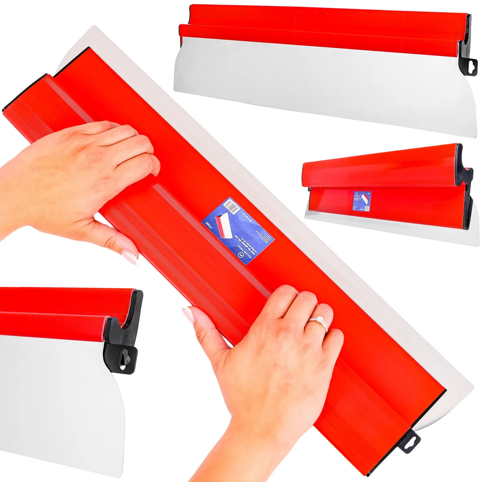 Nóż do gładzi pióro szpachla wymienne nierdzewne ostrze lizak 0.3mm 40cm FALON-TECH