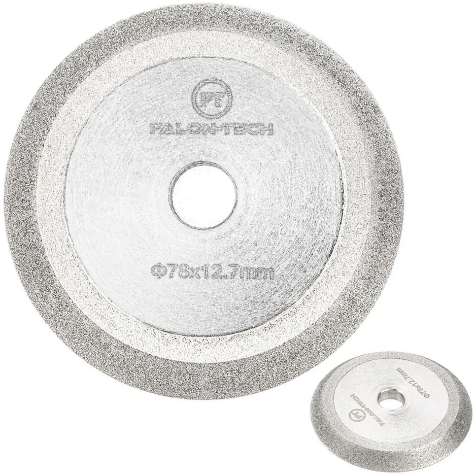 Tarcza diamentowa do ostrzałki ostrzenia wierteł kamień 78 x 12,7 mm FALON-TECH