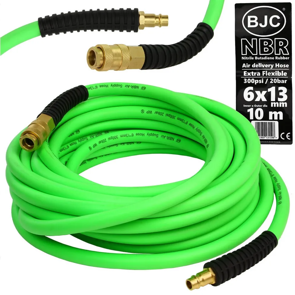 Profesjonalny wąż ciśnieniowy zakuwany 6x13mm 10m BJC