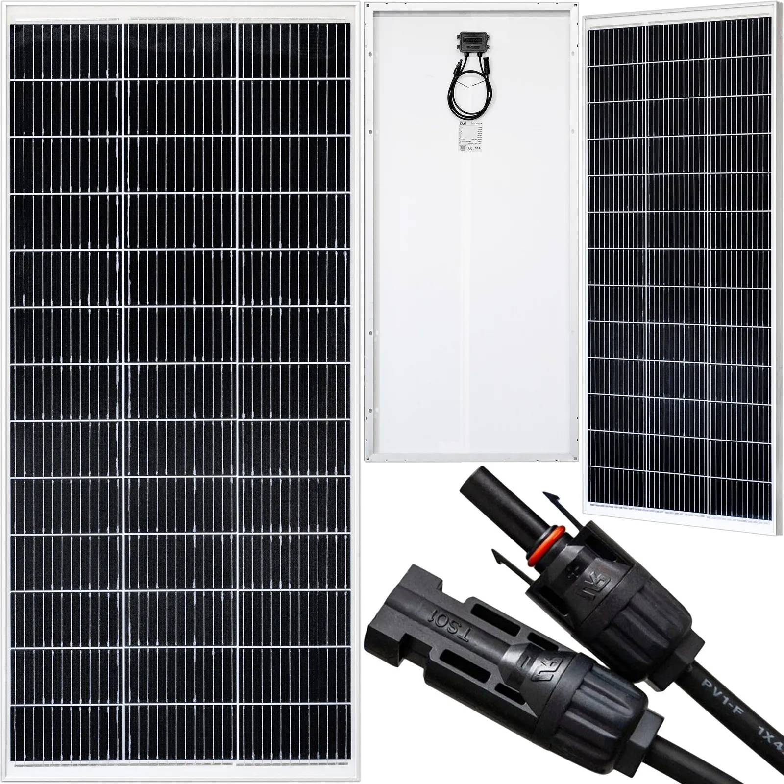 Panel solarny fotowoltaiczny monokrystaliczny wtyk MC4 bateria 12V 220W VOLT POLSKA