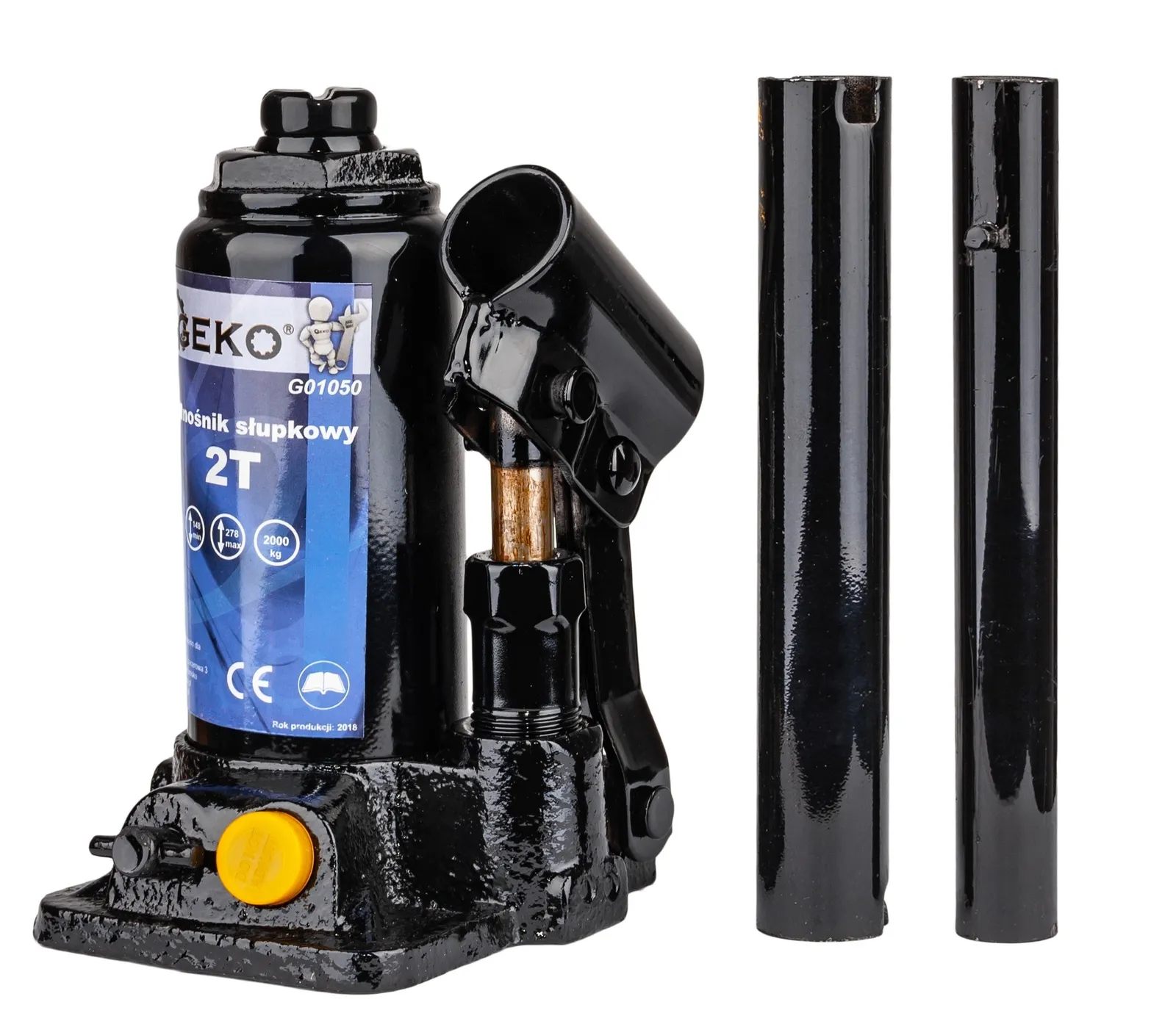 Podnośnik hydrauliczny słupkowy 2T GEKO