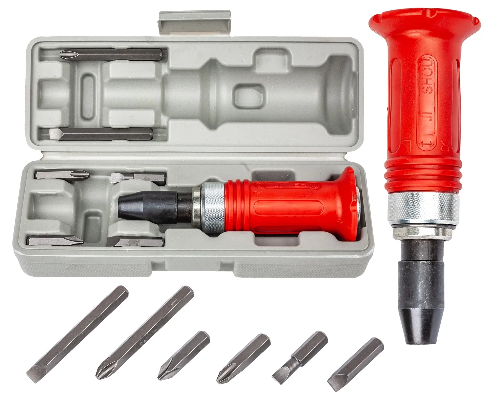 Wrętak udarowy wykrętak śrubokręt bity 6 sztuk MAR-POL