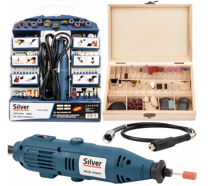 Mini szlifierka drill multiszlifierka wielofunkcyjna frezarka 160w 400 el SILVER