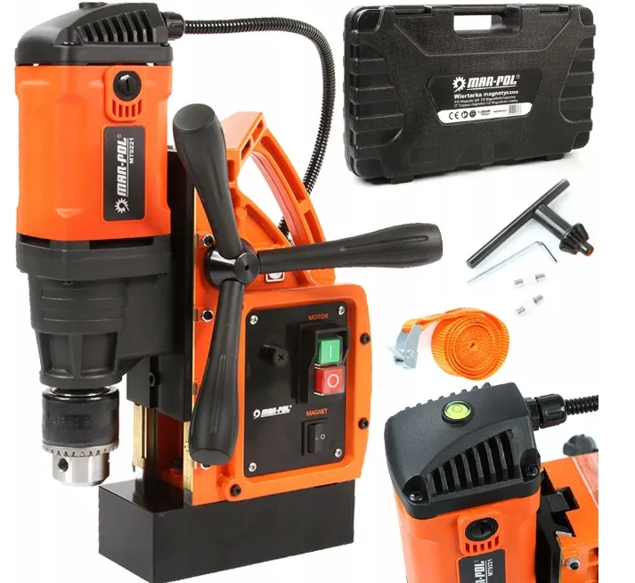 Wiertarka magnetyczna stołowa gwinciarka magnesowa 11500N 1480w MAR-POL