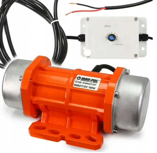Silnik wibracyjny 100w elektryczny 24v z regulatorem do platform 2950 rpm MAR-POL